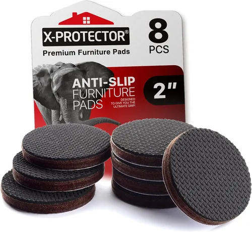 Vista 13 de X-Protector - Almohadillas antideslizantes para muebles, 8 piezas de goma de 1 x 4 pulgadas, tapones de patas de muebles para evitar deslizamientos