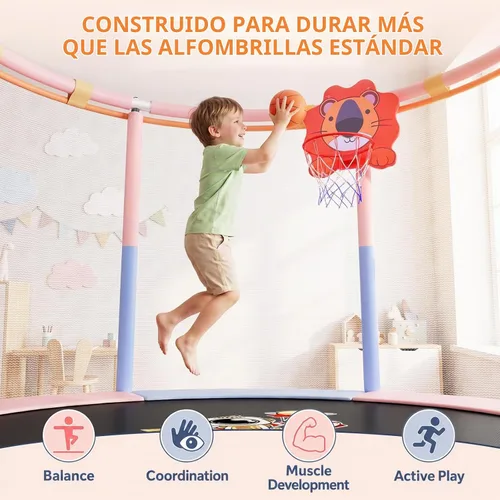 Vista 4 de Toddler Trampoline - Upgraded Heavy Duty Steel Frame Trampoline for Kids