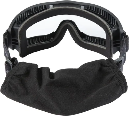 Vista 2 de Lancer Tactical AERO Airsoft gafas tácticas de seguridad ANSI Z87.1 - anti vaho, lentes de 3mm de doble panel para caza, paintball Negro