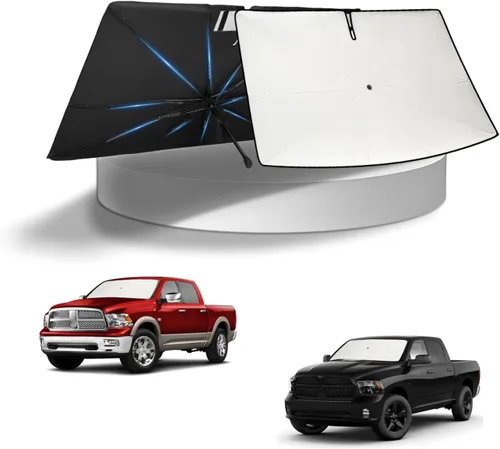 Vista 154 de KUST - Parasol plegable para parabrisas para BMW X1 E84, accesorios 2011 2012 2013 2014 2015, protector de visera de sol ajustable que bloquea