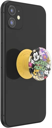 Vista 2 de PopSockets - Agarre para teléfono con soporte expandible, agarre adhesivo, Disney - Mickey Mouse Doodle Mickey Doodle