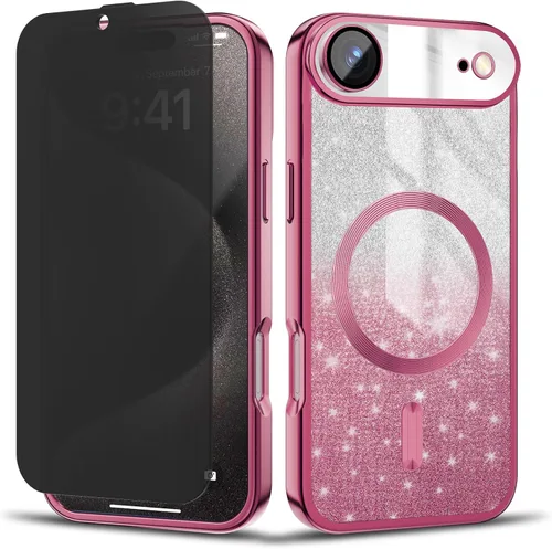 Vista 49 de Funda magnética para iPhone 13 Pro MagSafe con protector de lente de cámara, protección completa, delgada, suave, a prueba de golpes, antiarañazos