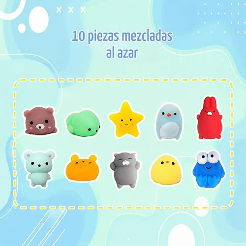 Vista 3 de 40 piezas Mochi Squishy Toys Kawaii Squishies Fidget Fidget Juguete para aliviar el estrés