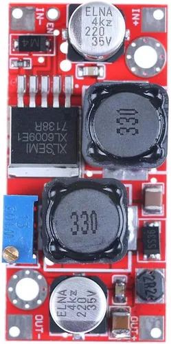 Vista 2 de JacobsParts XL6009 DC Buck Boost Step Up o Down Módulo de alimentación de voltaje ajustable 5V 12V 24V 32V