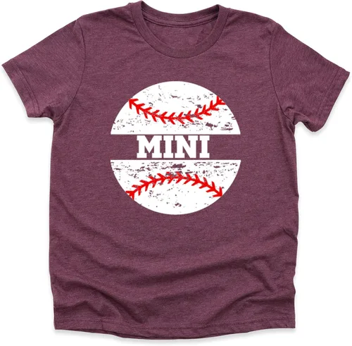 Vista 5 de Camisetas de béisbol familiares a juego, camisa para mamá, camisa de papá, mini camiseta, camiseta de regalo de béisbol personalizada, camisa