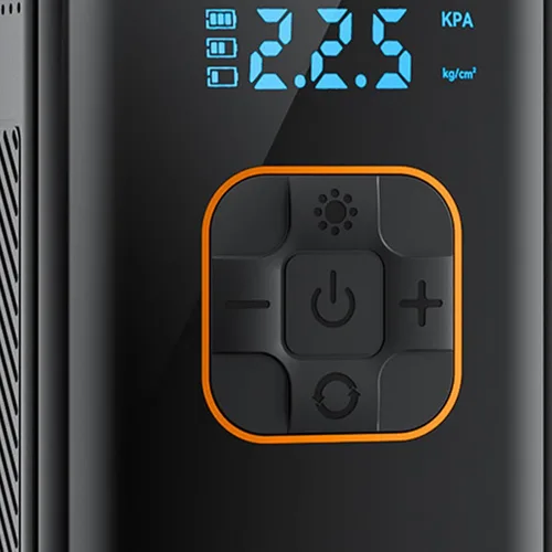 Vista 9 de Bomba de aire para neumáticos de automóvil, recargable e inalámbrica de 150 PSI, compresor de aire con pantalla digital para auto, camión, SUV