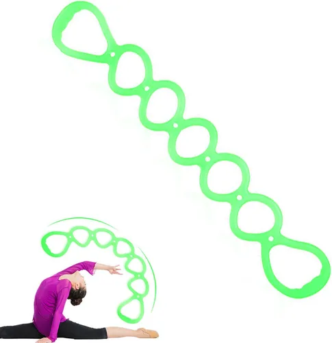 Vista 12 de Banda de ejercicio de resistencia elástica de 7 anillos, bandas de entrenamiento de BetterJonny para yoga, ejercicios de pies, piernas y brazos