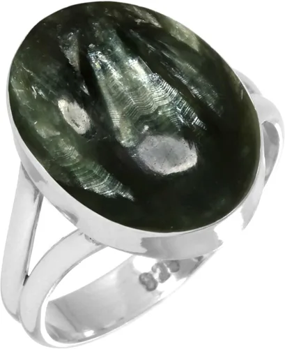 Vista 8 de Anillo hecho a mano de plata de ley 925 genuina grueso con piedras preciosas naturales ágata, cuarzo rosa, lapislázuli, ámbar ovalado, joyería