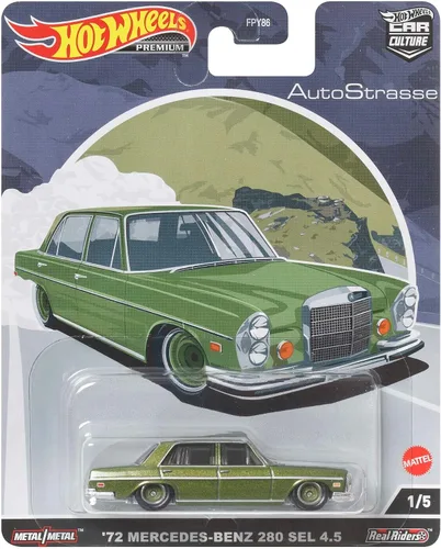 Vista 6 de Hot Wheels '72 Mercedes Benz 280 SEL 4.5, Auto Strasse