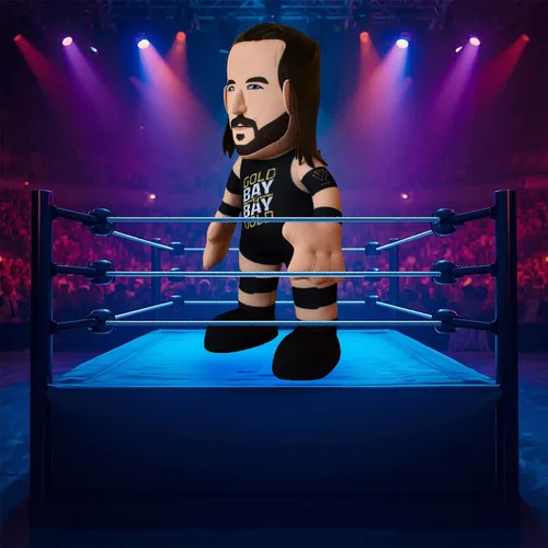 Vista 5 de Bleacher Creatures WWE Adam Cole - Figura de peluche de 10 pulgadas, una superestrella de la lucha libre para jugar o exhibir