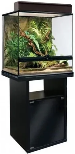 Vista 6 de Exo Terra Armario de terrario, pequeño, soporte para terrario de reptiles y anfibios, mide 17.88 pulgadas de ancho x 17.88 pulgadas de profundidad x