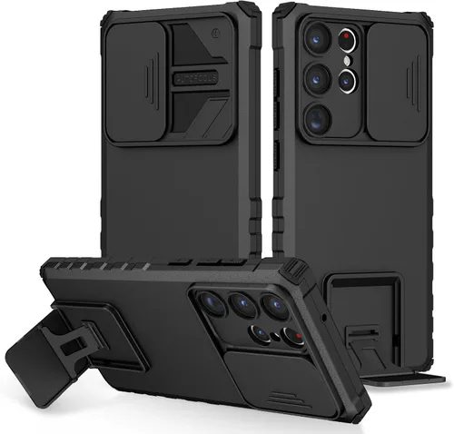 Vista 40 de Funda compatible con Samsung Galaxy M13 5G/A04 Dimensional Soporte Ventana Corredera Teléfono Móvil Funda Protectora a Prueba de Golpes para Samsung