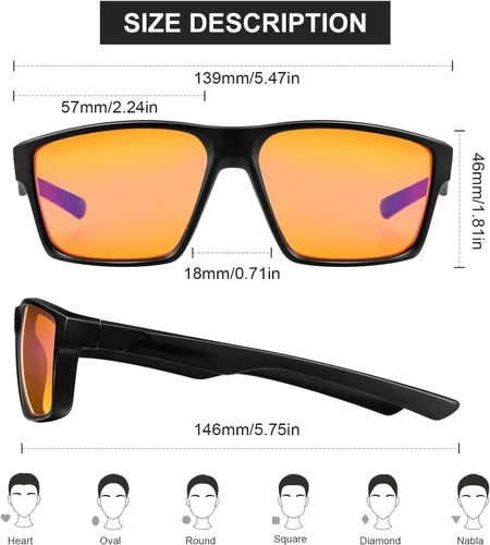 Vista 2 de Okany Blue Light Blocking Glasses Gaming Computer Glasses Powerful Professional Screen Filter