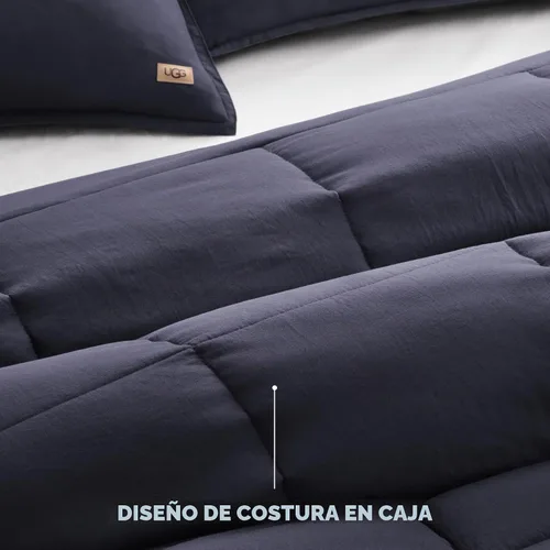 Vista 9 de UGG Leonora - Juego de edredón tamaño individual, suave y ligero, 2 piezas