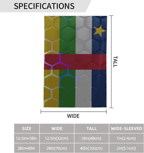 Vista 7 de Flag Of The Central African Republic Garden Flag 28"x40" Inch Double Sided Garden Flags Home Lawn Outdoor Decor Flags Party Banner Welcome Flag