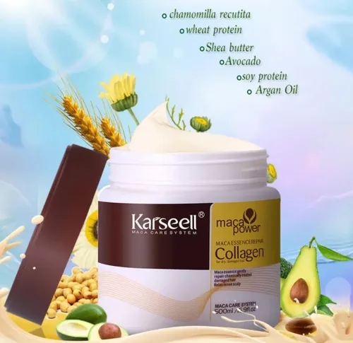 Vista 3 de Karseell - Mascarilla para el cabello con colágeno para reparación profunda y dañada para el cabello