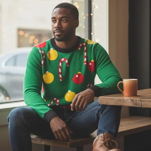 Vista 8 de Forum Novelties Suéter navideño para hombre y adulto