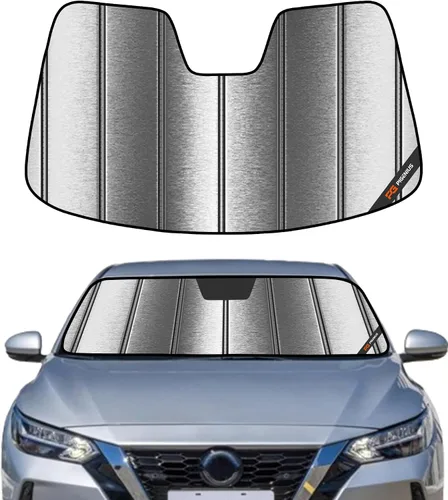 Vista 7 de Parasol para parabrisas para Nissan Sentra 2020-2025 - Parasol para ventana delantera, protección Gris