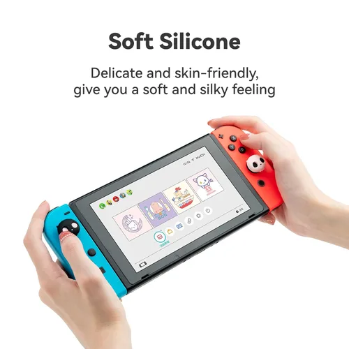Vista 3 de GeekShare Lindas tapas de silicona para el pulgar de Joycon para Halloween, cubierta de joystick compatible con Nintendo Switch OLED Switch Lite