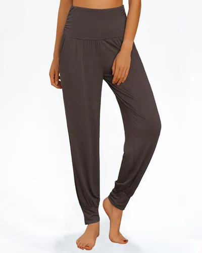 Vista 3 de Kivdol Paquete de 3 pantalones de yoga cómodos para mujer, holgados, de cintura alta, pantalones de entrenamiento cómodos con bolsillos