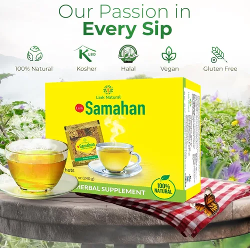 Vista 4 de 50 sachets Samahan ayurvédica Ceylon de hierbas Té Bebida naturales por Link