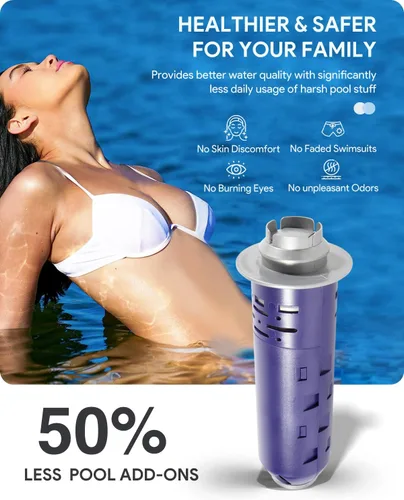 Vista 4 de Repuesto para Nature2 Duoclear 45 Cartucho mineral W28002 para todos los sistemas de piscina DuoClear Fusion Soft Vision Pro sobre el suelo