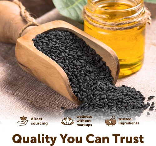 Vista 5 de Micro Ingredients Aceite de semilla negra de 3,000 mg, 120 cápsulas blandas Fórmula 2 en 1 con aceite de orégano, carvacrol y timoquinona A base