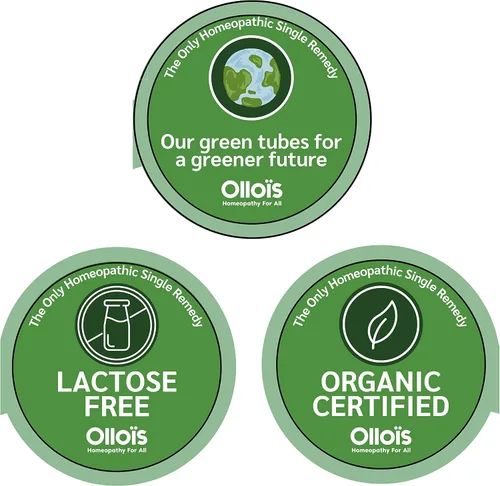 Vista 5 de OLLOIS Arnica Montana 6C Medicina homeopática orgánica, sin lactosa, Kosher, 80 pellets (paquete de 3)