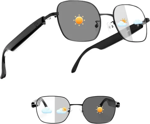 Vista 11 de Lentes inteligentes AI para mujeres y hombres, lentes fotocrómicas, traducción en tiempo real a través de la aplicación, compatibles con más de 160