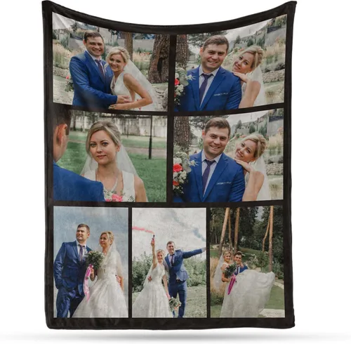 Vista 19 de Envío al día siguiente, manta musical personalizada con foto - impresa en EE. UU., mantas personalizadas con foto para adultos y niños, regalos