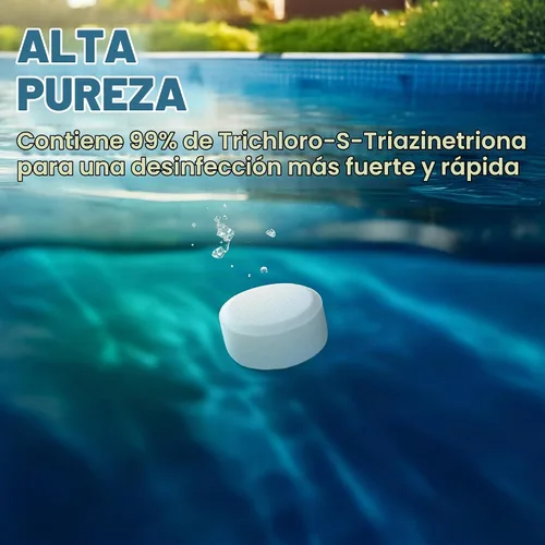 Vista 8 de XtremeClear Tabletas de Cloro de 1 Pulgada 1.5 libras para Piscinas, Tabletas de Cloración Estabilizadas de Larga Duración de 1" para Químicos