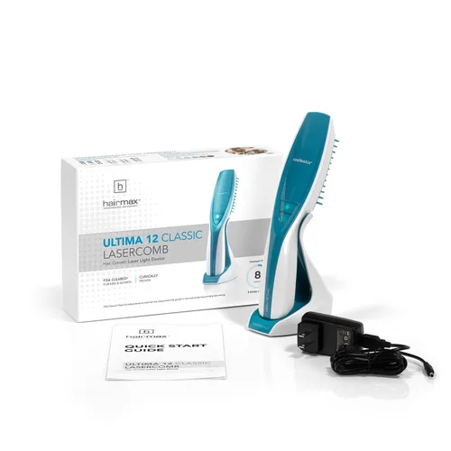 Vista 7 de Hairmax Ultima 12 Classic LaserComb - (Autorizado por la FDA) Dispositivo láser para el tratamiento del crecimiento del cabello para hombres