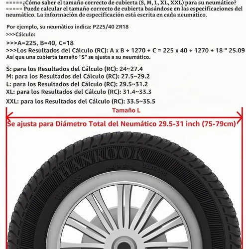 Vista 2 de Cubierta de neumático de repuesto con orificio para cámara