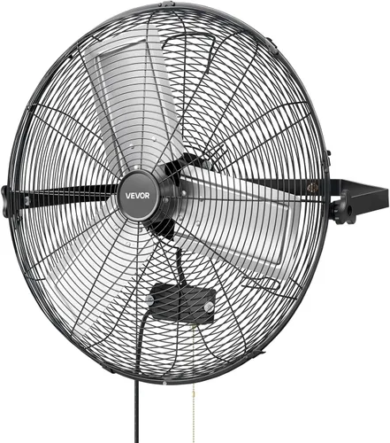 Vista 14 de VEVOR Ventilador de montaje en pared de 8.5 pulgadas, ventilador colgante