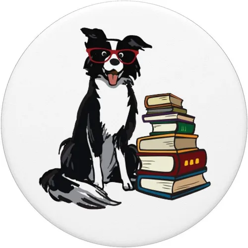 Vista 3 de Border Collie PopSockets Grip and Stand for Phones and Tablets