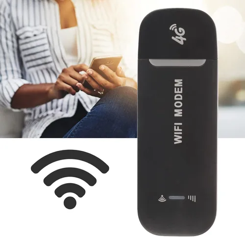 Vista 3 de Enrutador de punto de acceso móvil, 4G LTE de alta velocidad compatible con hasta 10 usuarios, enrutador de tarjeta SIM estándar para viajes