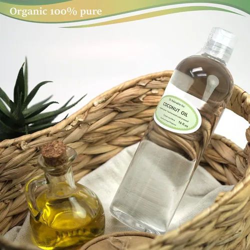 Vista 2 de Dr Adorable - 16 oz - Aceite de coco fraccionado - 100% puro natural orgánico Hidratante para el masaje del cabello de la piel DIY Beauty