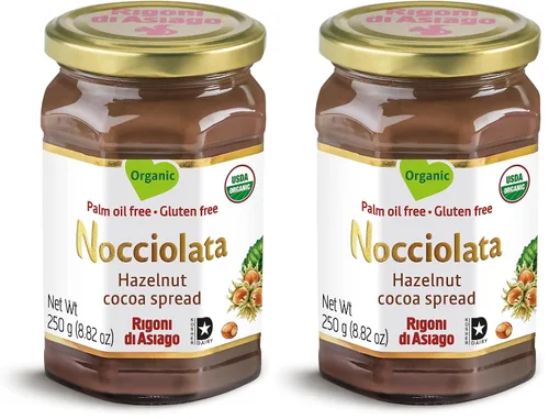 Vista 6 de Nocciolata Crema de avellanas orgánica clásica, 8.82 onzas