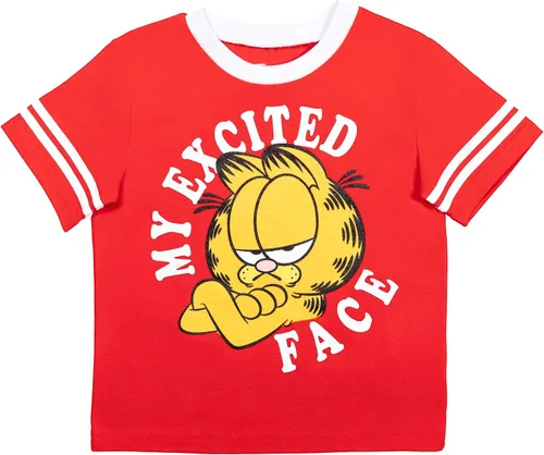 Vista 2 de Conjunto de camiseta de manga corta y pantalones cortos de malla atlética de Garfield