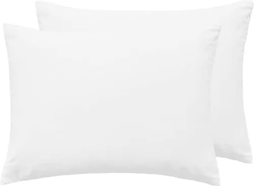 Vista 8 de Juego de 2 fundas de almohada suaves 100 % algodón con cremallera, acogedoras y ligeras, de fácil cuidado, juego de 2, color negro, tamaño King, 20