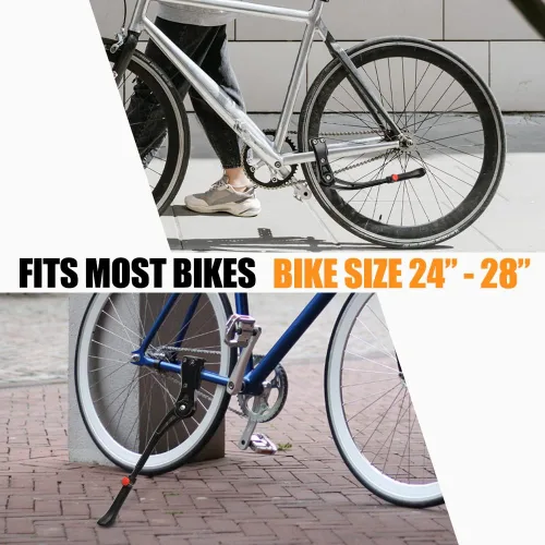 Vista 3 de TOPCABIN Soporte ajustable de aleación de aluminio para bicicleta, negro, para bicicletas de 24 a 28 pulgadas