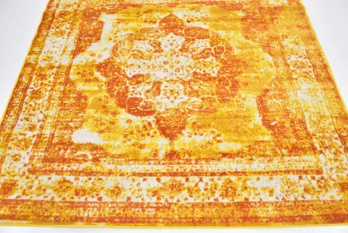 Vista 487 de Unique Loom Sofia Collection - Alfombra de área - Salle Garnier (3' 3" x 5' 3" Rectángulo, Turquesa/Azul)
