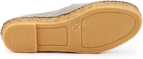 Vista 7 de Viscata Barceloneta Espadrille Canvas Women's Flat Slip On Shoes Handmade in Spain Fashionable Organic Cotton Canvas Lightweight Material with 100%