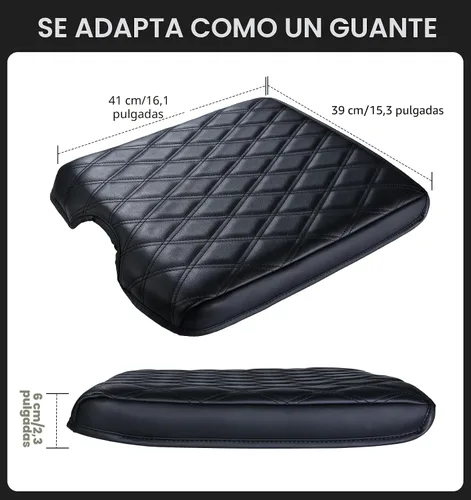 Vista 8 de Sinvanho Funda de consola central para Ram 1500 2013-2018 y Dodge Ram 2500/3500/1500 2013-2024 modelo clásico, funda de cuero sintético para Asiento