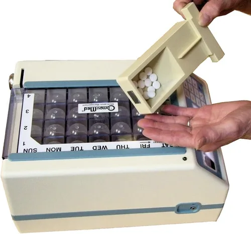 Vista 2 de e-Pill CompuMed - Dispensador automático de pastillas resistente a manipulaciones, alimentado por CA