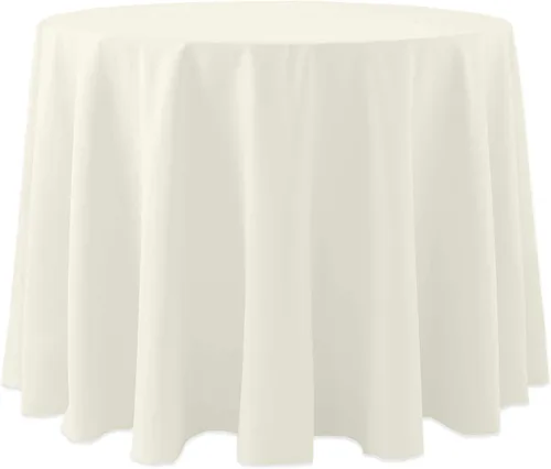 Vista 36 de Ultimate Textile Cotton-Feel - Mantel redondo de 90 pulgadas para comedor, color berenjena, color morado