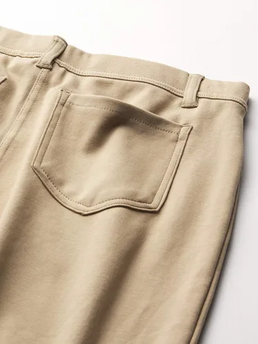 Vista 2 de Nautica Bermudas de uniforme escolar para niñas, material elástico y sin botones, botones de imitación y bolsillos funcionales