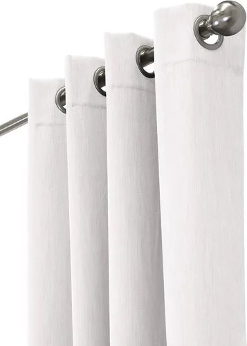 Vista 3 de Loft Living Kelsey Total Blackout - Cortina texturizada de 52 x 108 pulgadas, color blanco