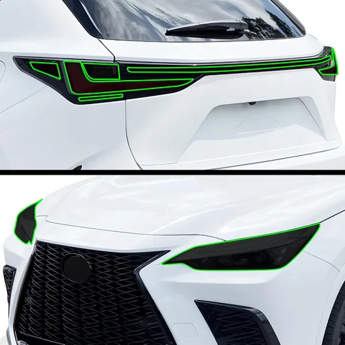 Vista 7 de BOGAR TECH DESIGNS Kit PPF de faros delanteros completos compatible con Lexus NX 2022-2026, sujetador transparente