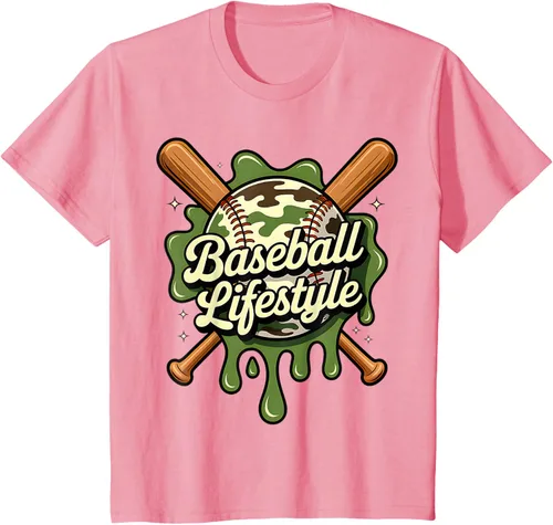 Vista 95 de Baseball Life Style 101 Apparel Youth Drip Baseball Boys Kid Camiseta